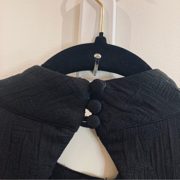 ANTHROPOLOGIE Sz XL Charley Mock Neck Keyhole Back Pockets Wide Leg Jumpsuit NEW - Picture 16 of 16